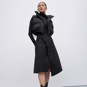 Lululemon black A-Line High-Rise Wrap Skirt